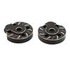 2pcs Portal Cover Plates Brass Portal Covers Weights for Capra for SCX10 III 1/10 RC Crawler Car Fro