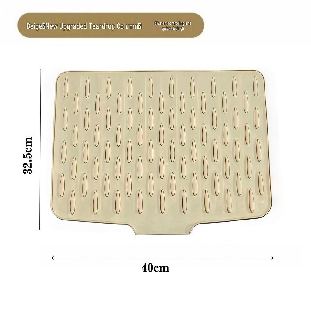 Non-Slip Silicone Kitchen Mat: Heat-Resistant, Anti-Scald, Multi-Use for Countertop, Chopping, and Drain