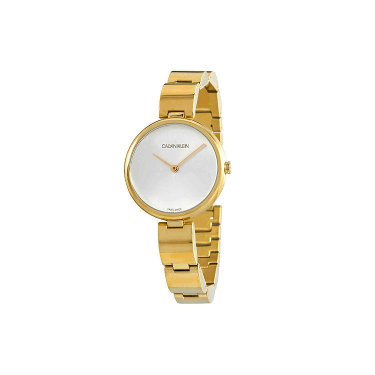 Calvin Klein Quartz Watch Stainless Steel Band 32Mm Silver Dial 30M Water Resistant Women watches K9U23546 Silver Dial