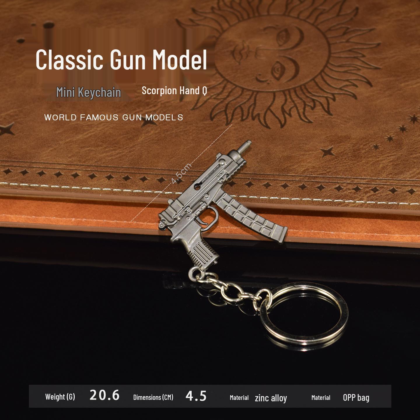 PUBG Winner Winner Chicken Dinner Keychain Scorpion Hand Metal Toy Pendant Model Craft