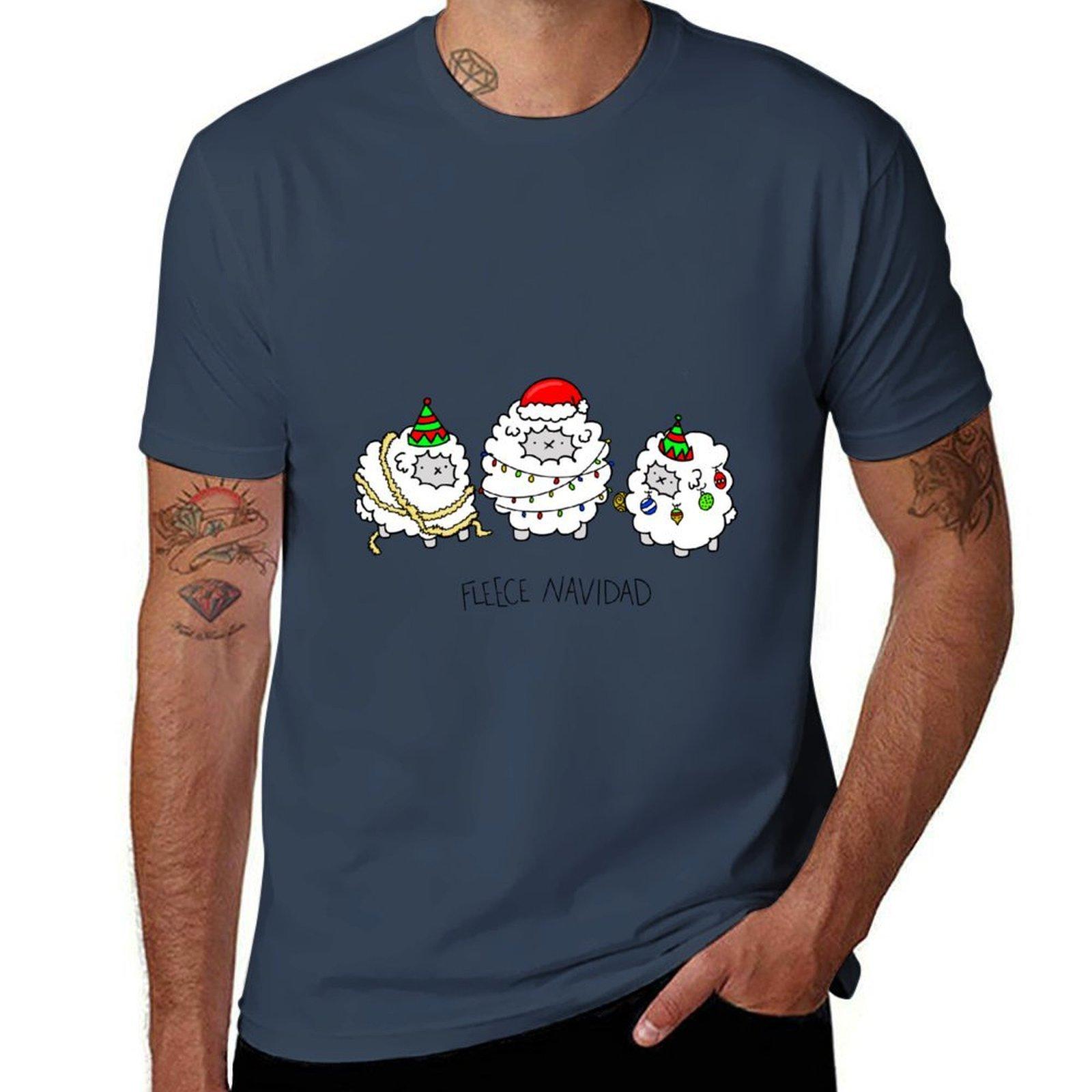 Fleece Navidad Tshirt High Elasticity Sports Tshirt S