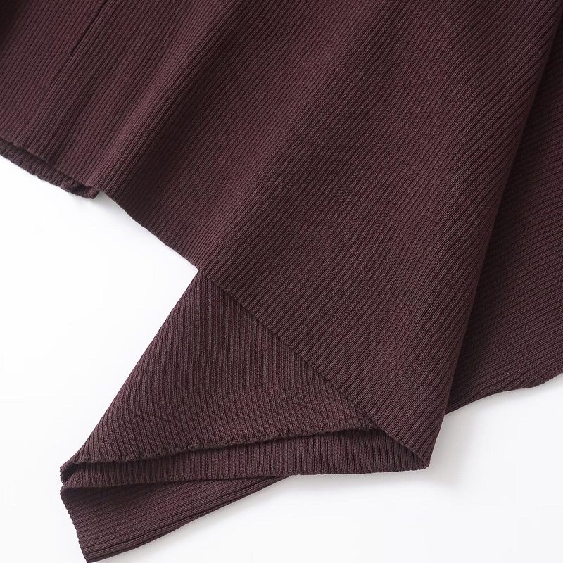 Kaslead New Arrival Women's Clothing Fashion Style Sunken Stripe Large V-neck Knitting Tops Casual Straight Trousers Suit