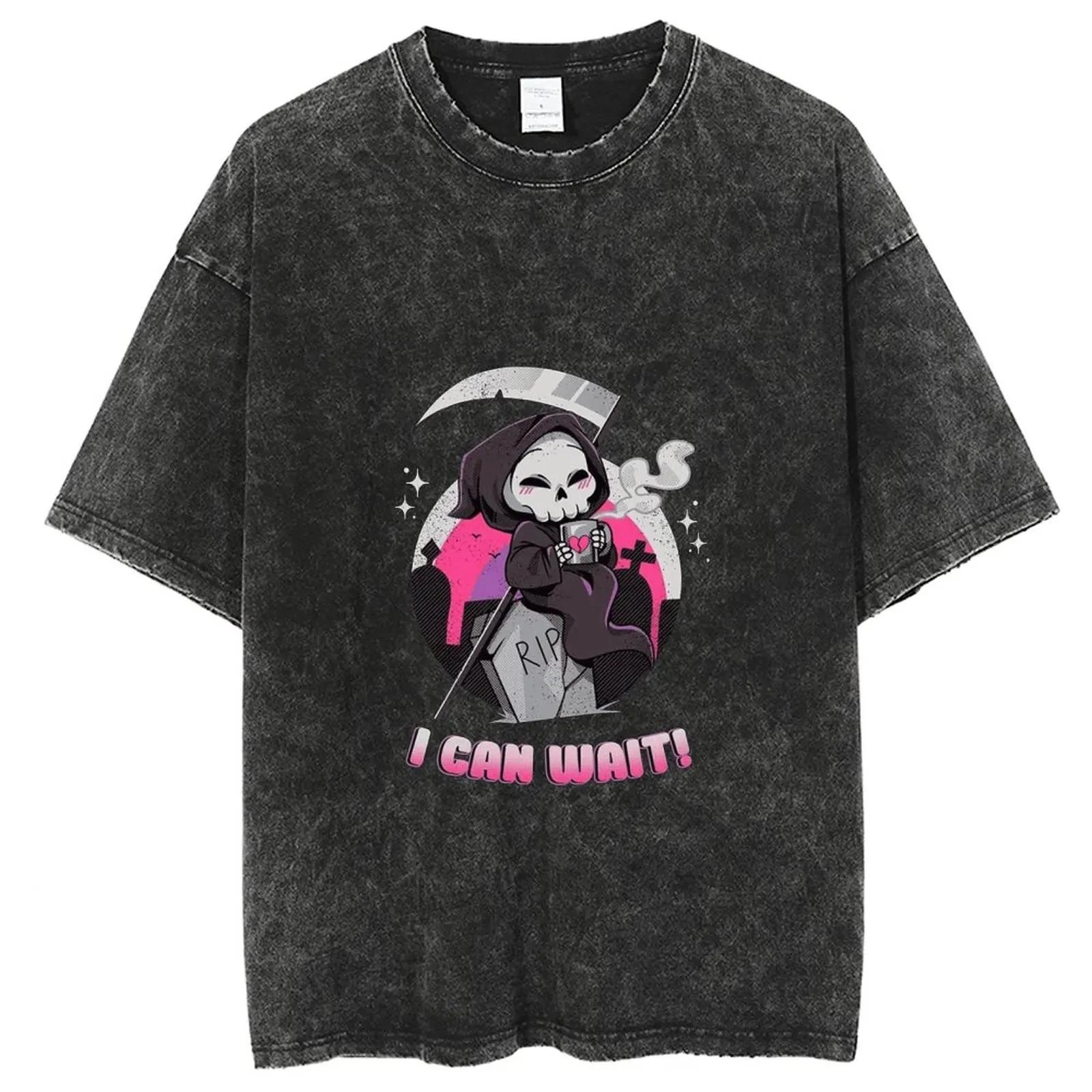 

Devil Bully Oversize Tshirt Cotton T Shirt Men Y2K T-shirt Clothing Top Tee S