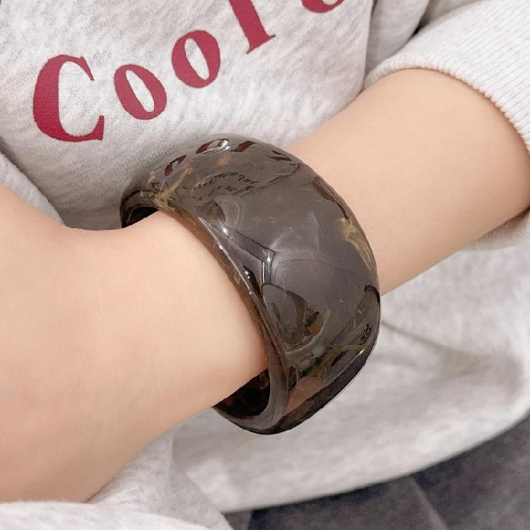 Colorful Wide Resin Bangles Geometric Irregular Bangles Wide Geometric Wristband Resin Texture Wrist Jewelry for Women