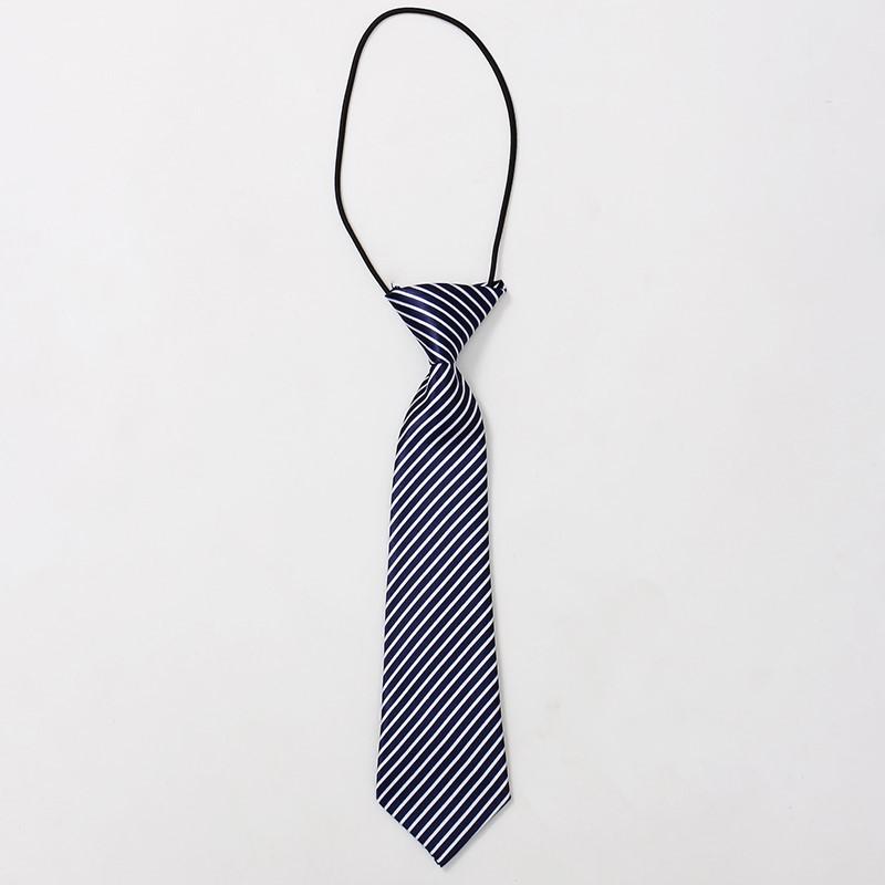2024 Children'S Lazy Tie Black And White Color Children'S School Kindergarten Tie