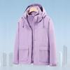 Unisex Three-in-One Windproof Mountaineering Jacket Set with Embroidered Logo