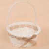 With Handle Flower Storage Basket Shopping Storage Hamper Basket  For Plant Home Wedding