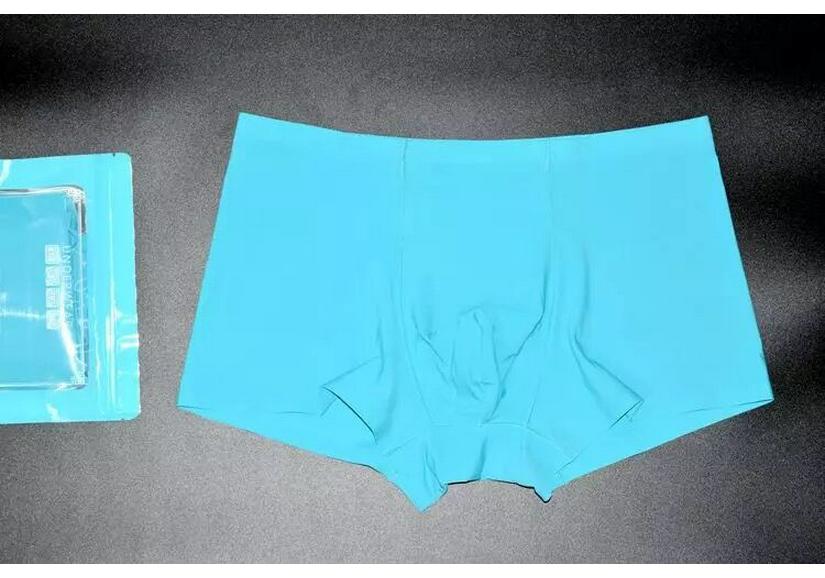 Men's Plus Size Summer Ice Silk Moisture-Wicking Seamless Quick-Dry Boxer Briefs