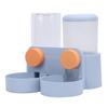 Pet Food Bowl Water Bottle Dispenser Multifunctional Hanging Automatic Self Feeding and Waterer Set for Dogs Cats