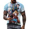 Men's 3D Printed T-Shirt Short Sleeve O-Neck Pullover Casual Top