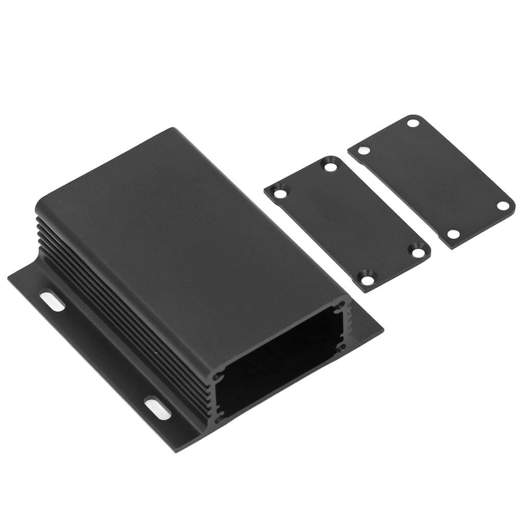 Aluminum Electric Box Waterproof Junction Enclosure Case Integrated Type 25x71x80mm Black