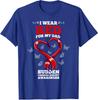 I Wear Red For My Dad SCA Sudden Cardiac Arrest Unisex T-Shirt