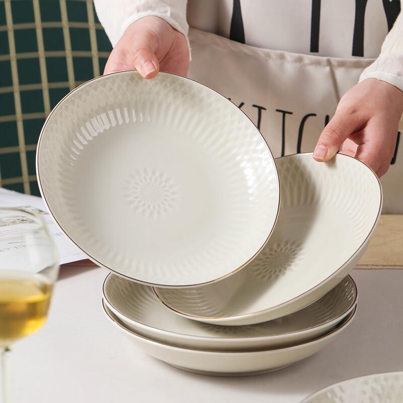 Nordické keramické jedálenské taniere z Jingdezhen