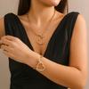 Love Star Necklace Set Women'S Necklace Exaggerated Metal Hollow Street Auction Jewelry