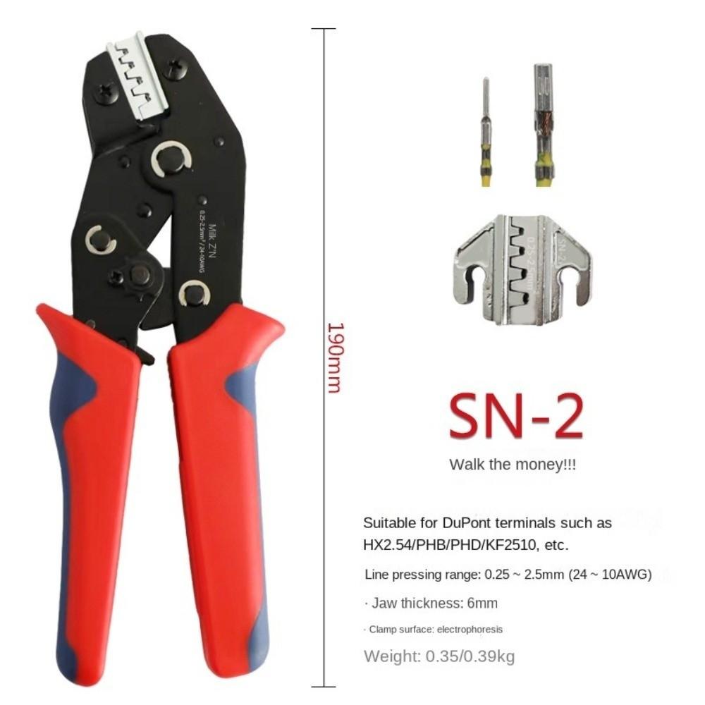 SN Multifunctional Crimping Pliers Waterproof Ratcheting Crimping Tool Wire Crimper Clamp Wrench
