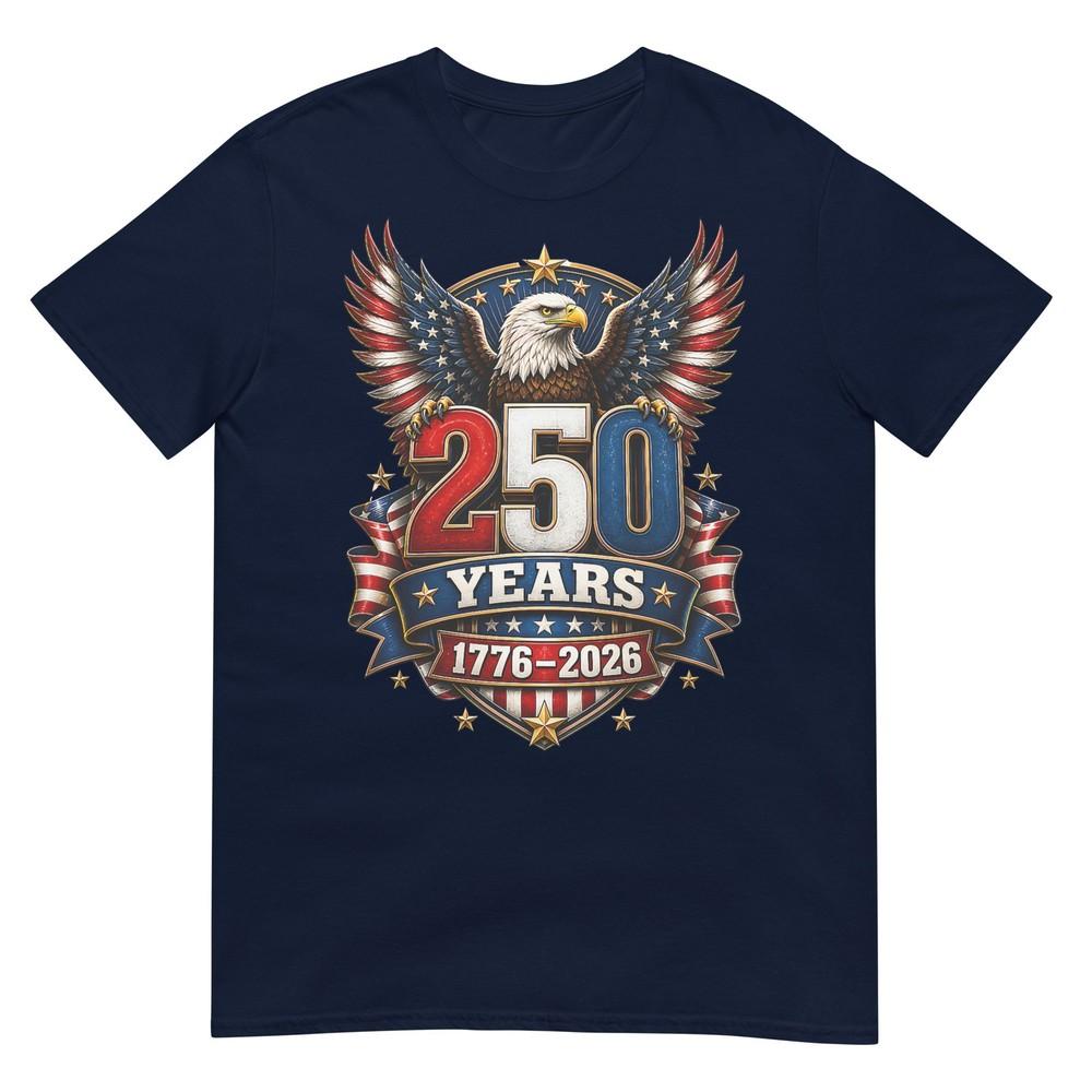 250 Years 1776 2026 Patriotic Eagle Usa 250th 4th Of July Tshirt S