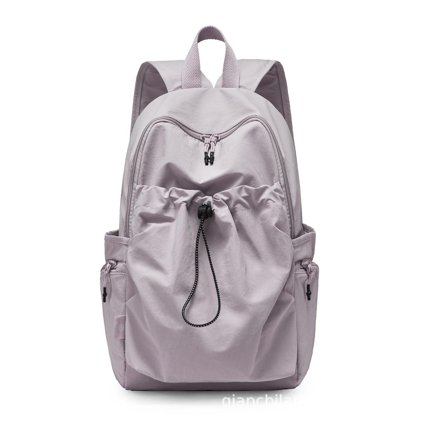 Jielangshi 2025 Korean Style Macaron Color Nylon Backpack - Fashionable, Versatile, Lightweight