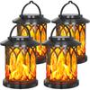 28-LED Solar Flame Lantern: Waterproof Garden, Wall, or Lawn Light