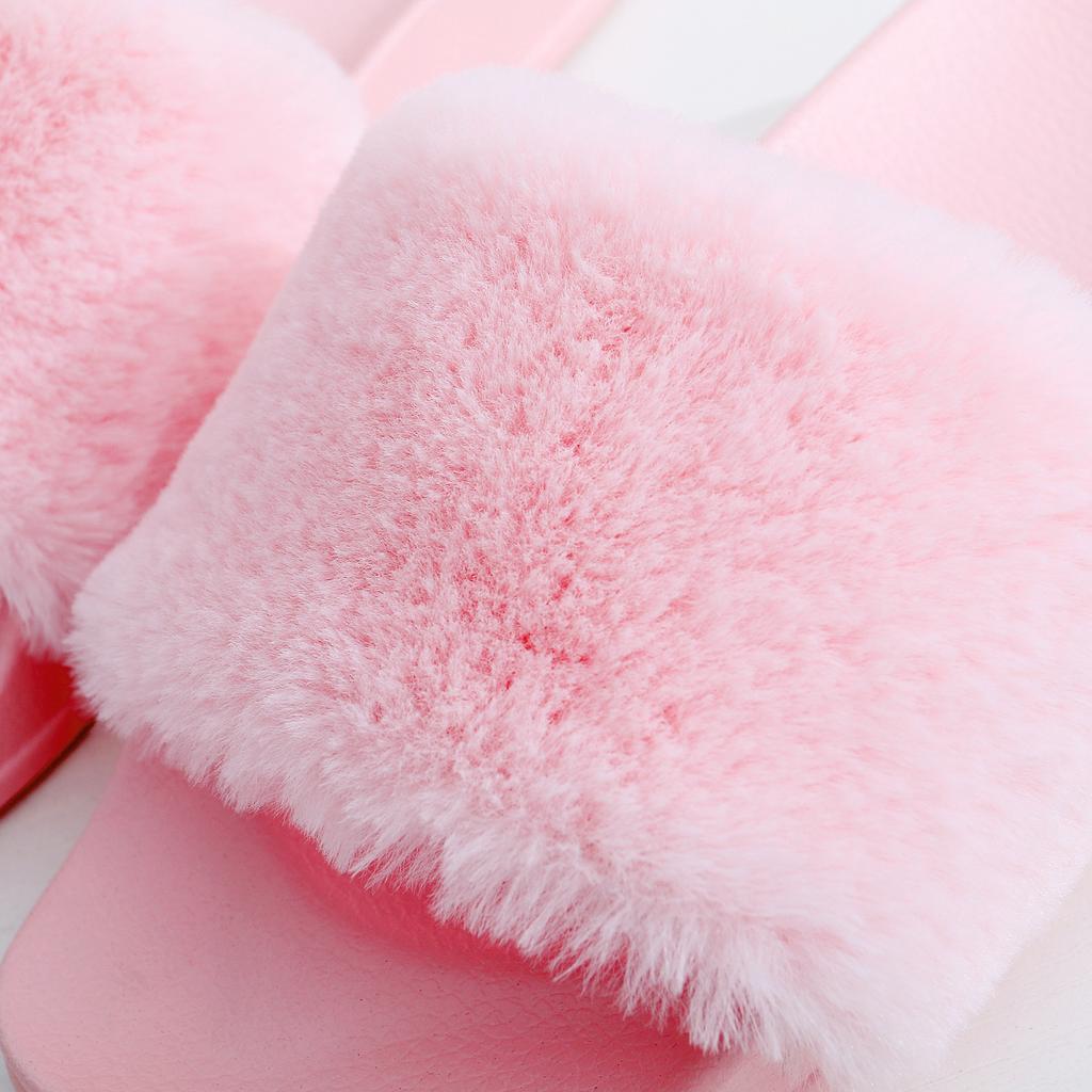Slippers Women Wear Spring New Fashion Fluffy Shoes Breathable Open-toed Platform Sandals Slippers
