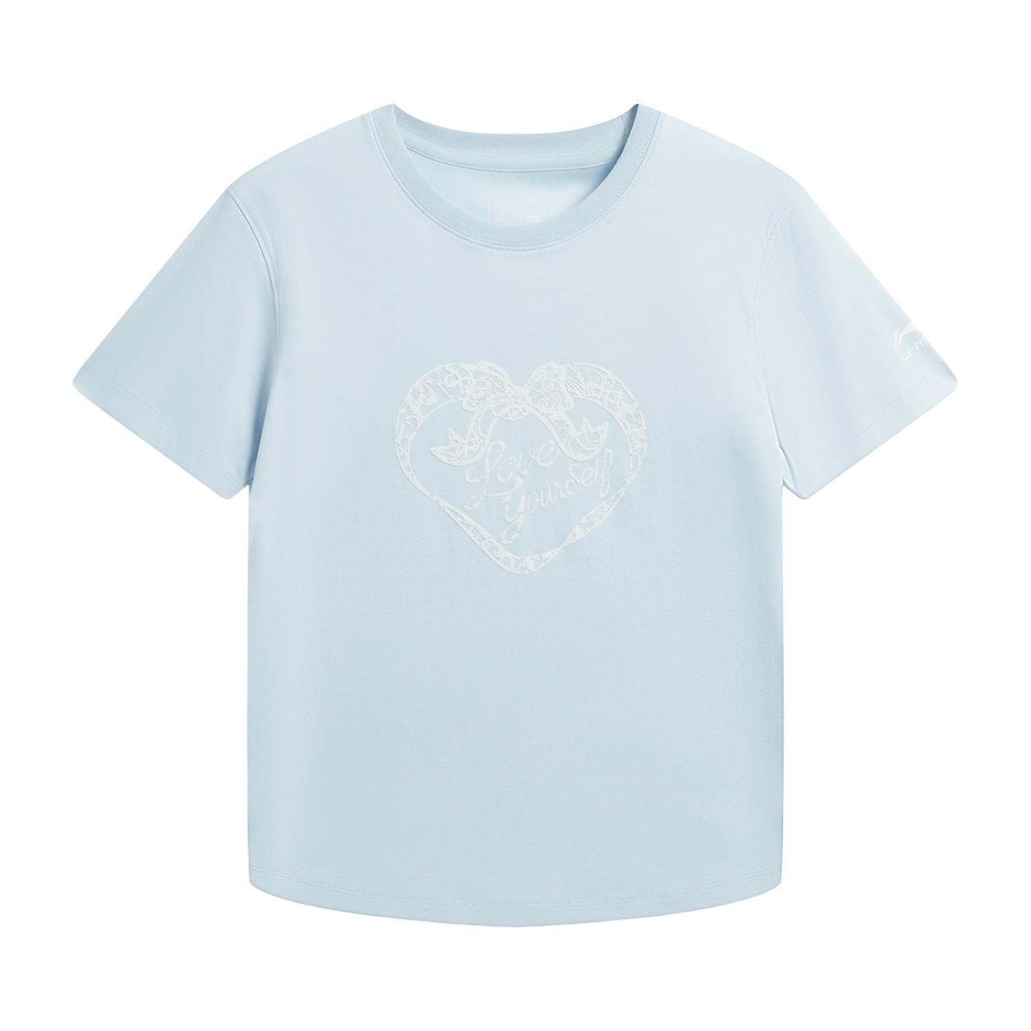 Li-Ning Quick-Dry Cool Casual Round Neck Logo T-Shirt Women tops ATSW274-6 S