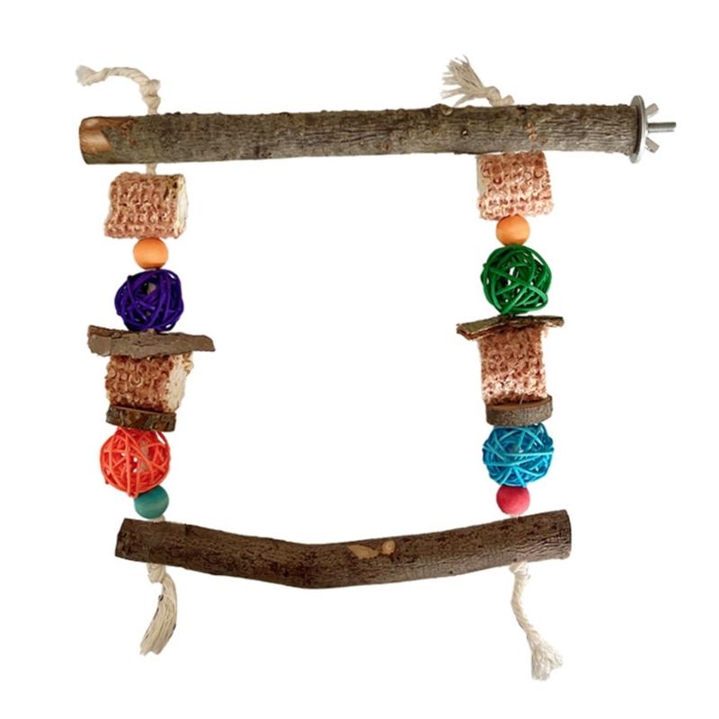 Vogel Sitzstange Natur Molar Ständer für Papageien Conure Supplies Wellensittiche Schleifkratzer für kleine mittelgroße Papageien Spielzeug