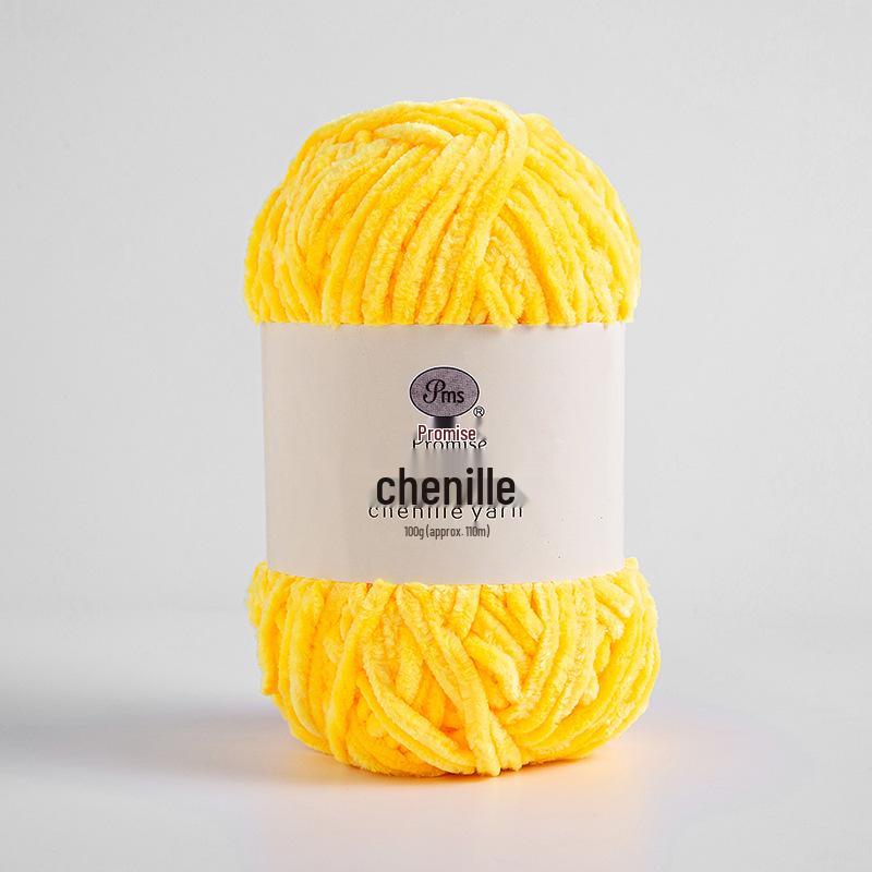 Chenille Golden Velvet Yarn for DIY Scarf, Teddy Bear, Snowdrop Crochet, Slippers
