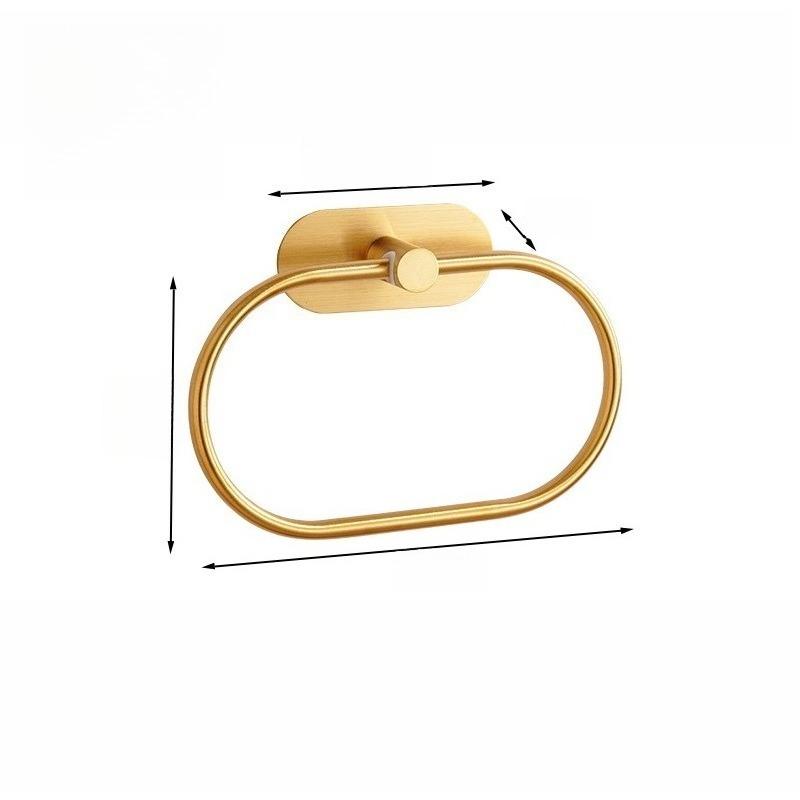 Adhesive Towel Racks For Bathroom Wall,Towel Holder,Stainless Steel Hand Towel Ring,Rack For Towel