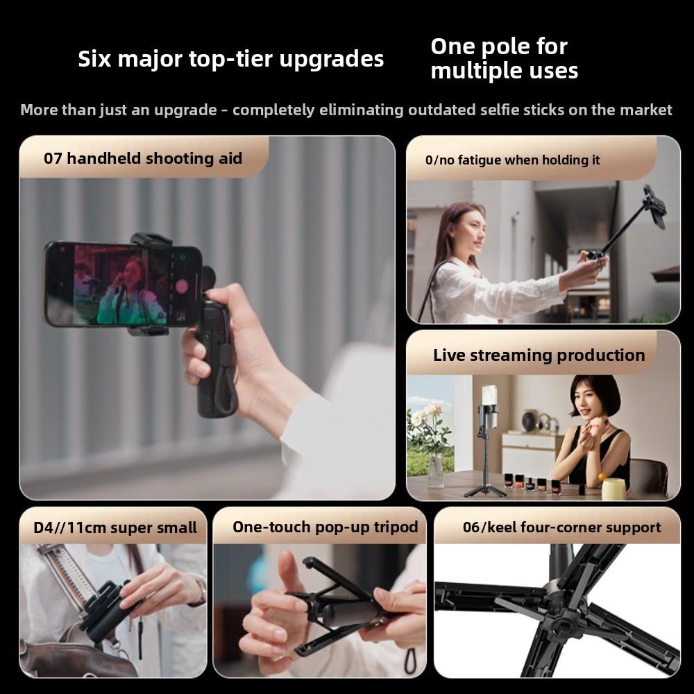 Adjustable Bluetooth Selfie Stick Extension Pole Selfie Stick Tripod Home