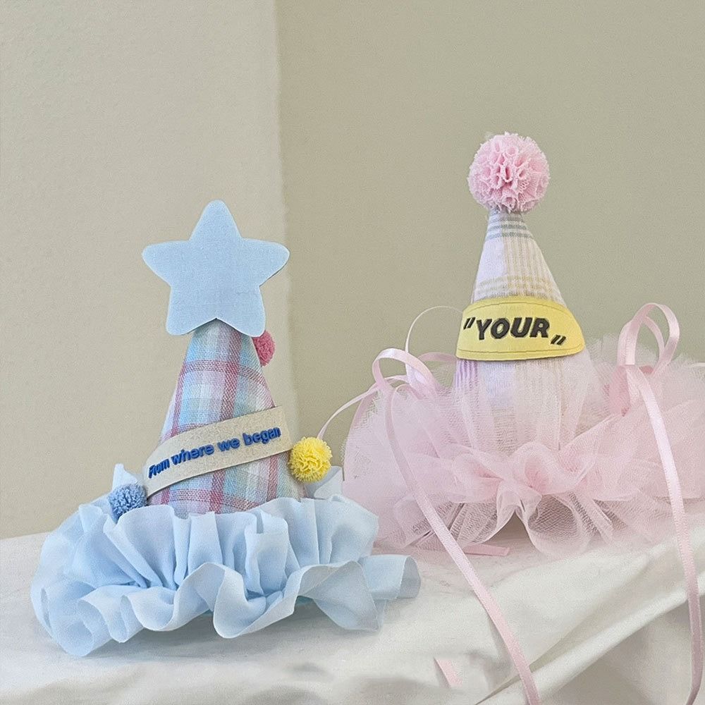 Embroidery Birthday Crown Sequin Birthday Cap Lovely Birthday Hat Hairpin  Girls