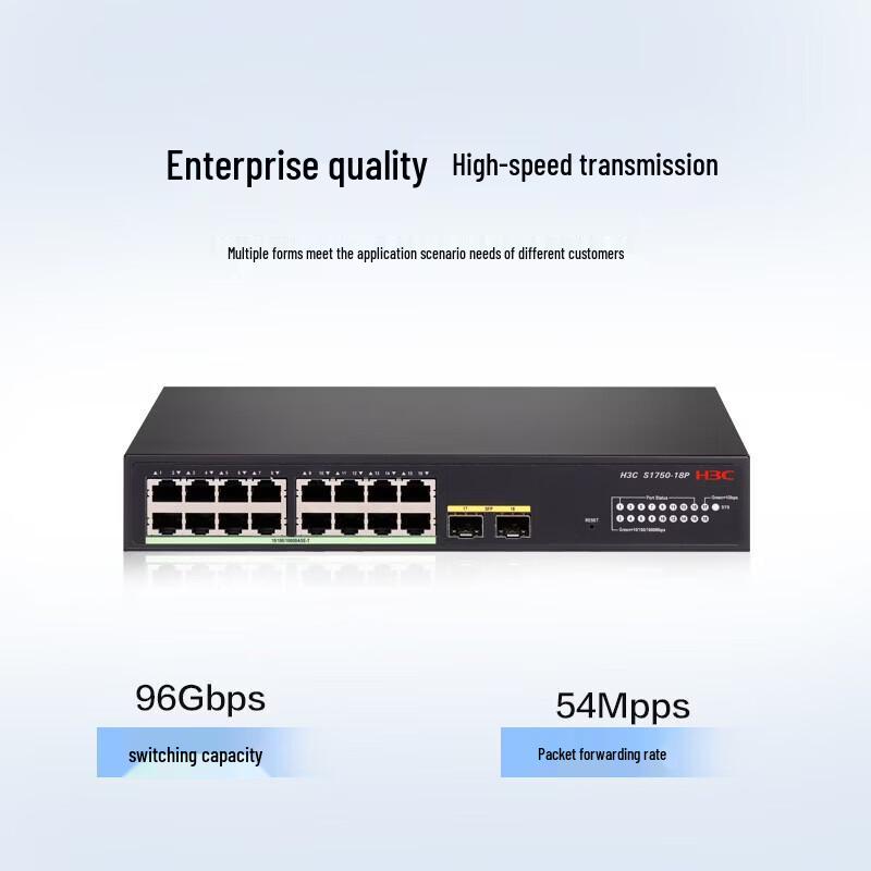 H3C S1750-18P Full Gigabit Layer 2 Managed Network Switch