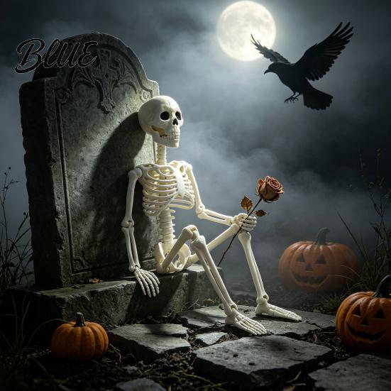 Simulation Bone Structure for Stage Setup Halloween Skeleton Decoration 3Ft Life Size Full Body Human Bone Realistic Posable Lifelike Decoration