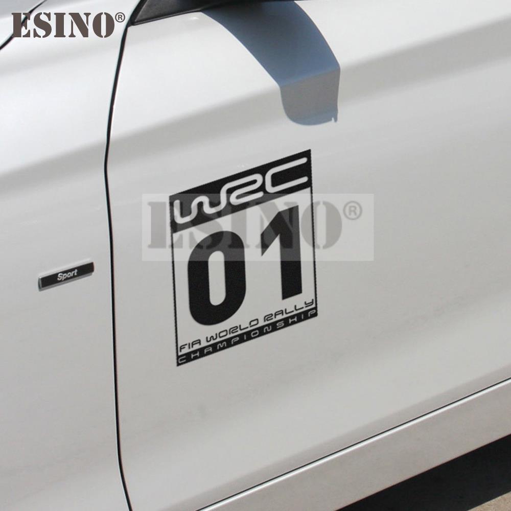 Nuovo Stile Auto Decalcomanie Decorative Creative per Auto WRC FIA World Rally Championship Vinile per Portiere Auto Decalcomanie per Carrozzeria Auto