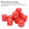 20PCS 6 Sided Number Dice Plastic 16mm Round Corner Polyhedral Dice Set for Numeral Teaching Board Games