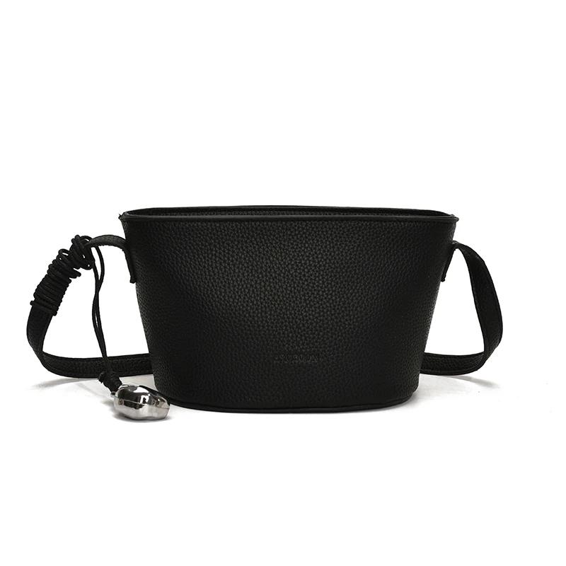 Summer Small Saddle Simple PU Solid Shoulder Bags for Women 2026 New Versatile Portable Stylish Design Essential Crossbody Bags