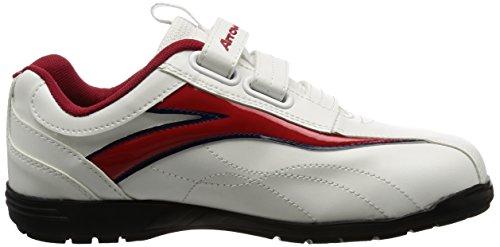 Fukuyama Rubber 3-Piece Magic Safety Sneakers, Arrow Max #61, Red, Size 25.5cm