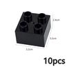 MOC Big Size Bulk Bricks Thick Building Blocks Educational Kid Creative Toys Slope Thin Large Particles Compatible With Duploes