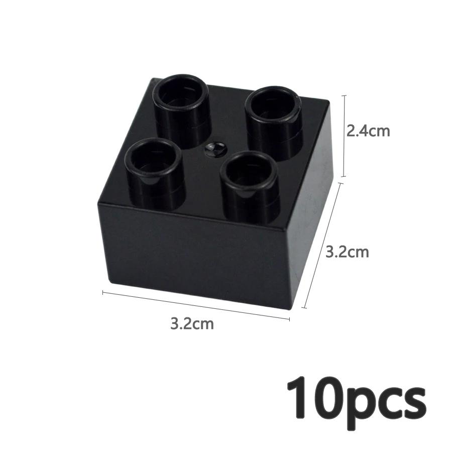 MOC Big Size Bulk Bricks Thick Building Blocks Educational Kid Creative Toys Slope Thin Large Particles Compatible With Duploes