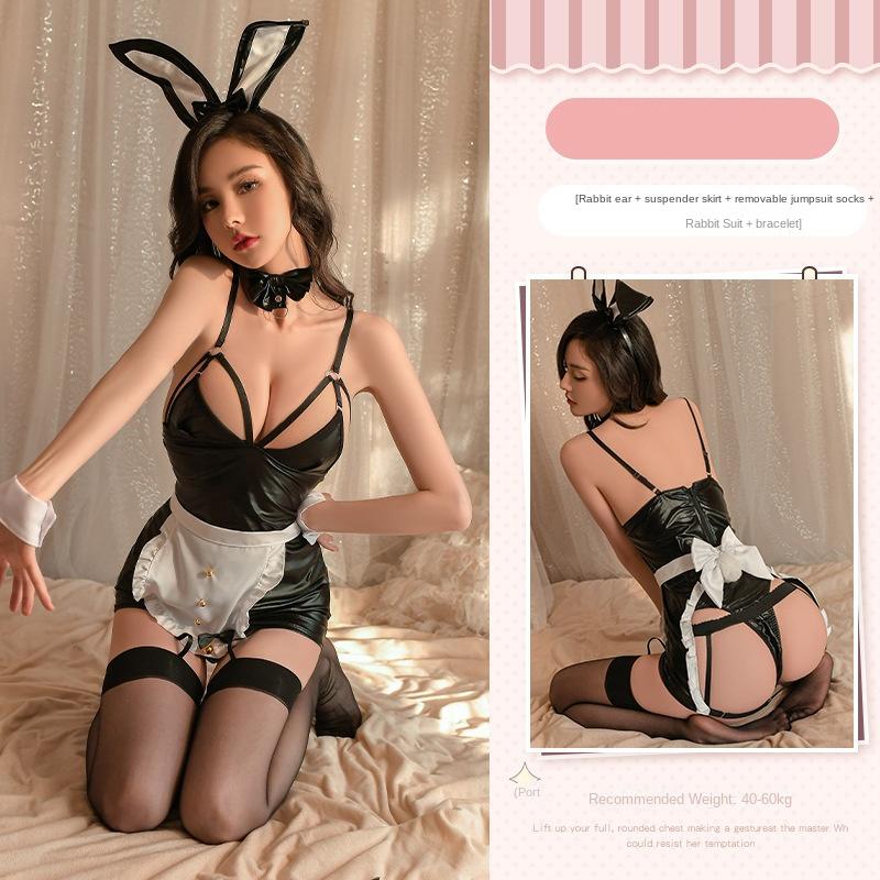 Erotické spodní prádlo 18+ králičí dívčí uniforma