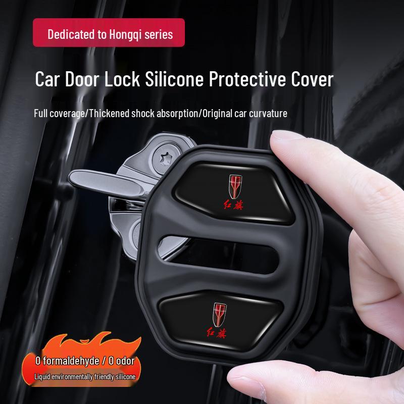 Hongqi H6 EH7 Tiangong 05/08/HS3 Silicone Door Lock Cover for Shock Absorption and Sound Insulation