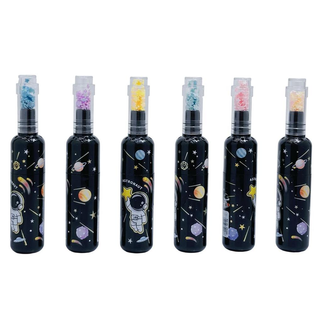 6 buc Drăguț Planet Sticla de Vin Mini Marker Fluorescent Marker, Instrument de Desen și Scriere, Sezonul de Înapoi la Școală la Birou