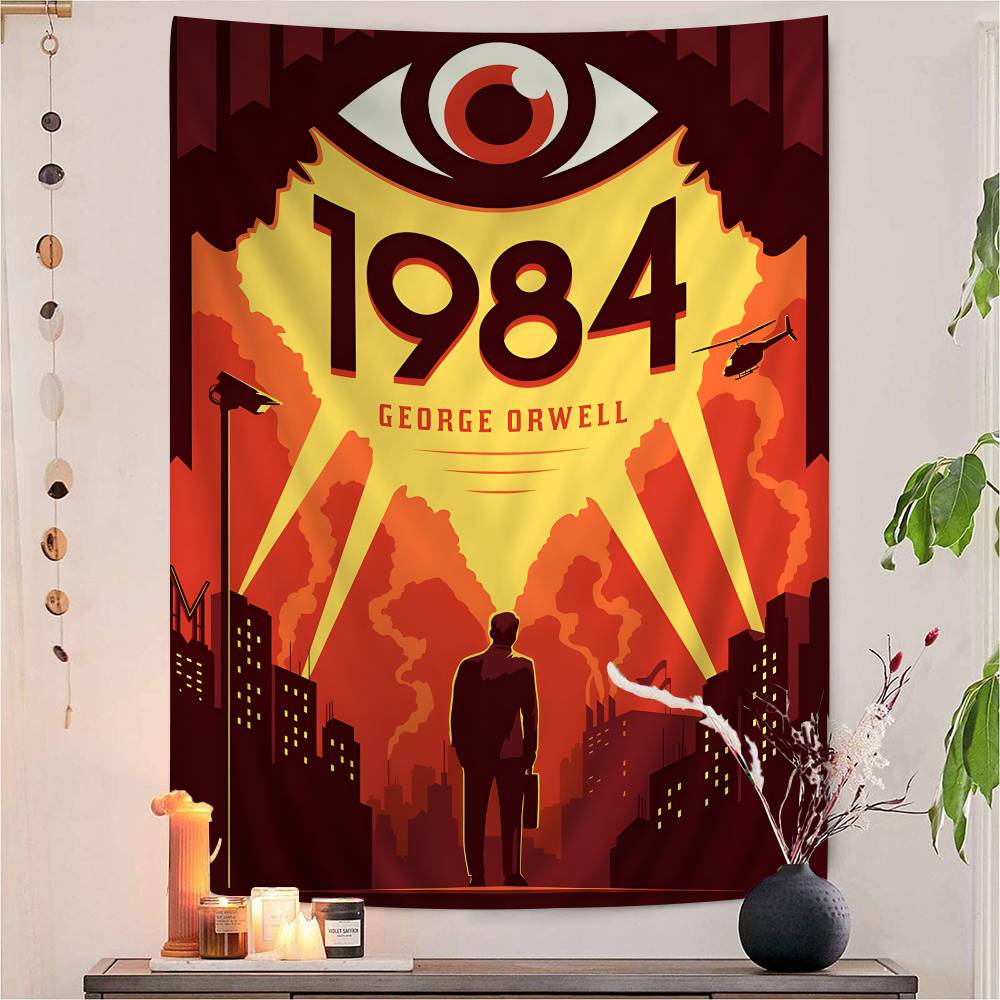 1984 George Orwell Movie Cartoon Tapestry Home Decoration Hippie Bohemian Decoration Divination Home Decor