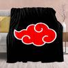 Koc Flanelowy Anime Naruto - Miękki Ciepły Idealny na Kanapę, Pościel Kemping Podróże Biuro Wystrój Domu -QJY