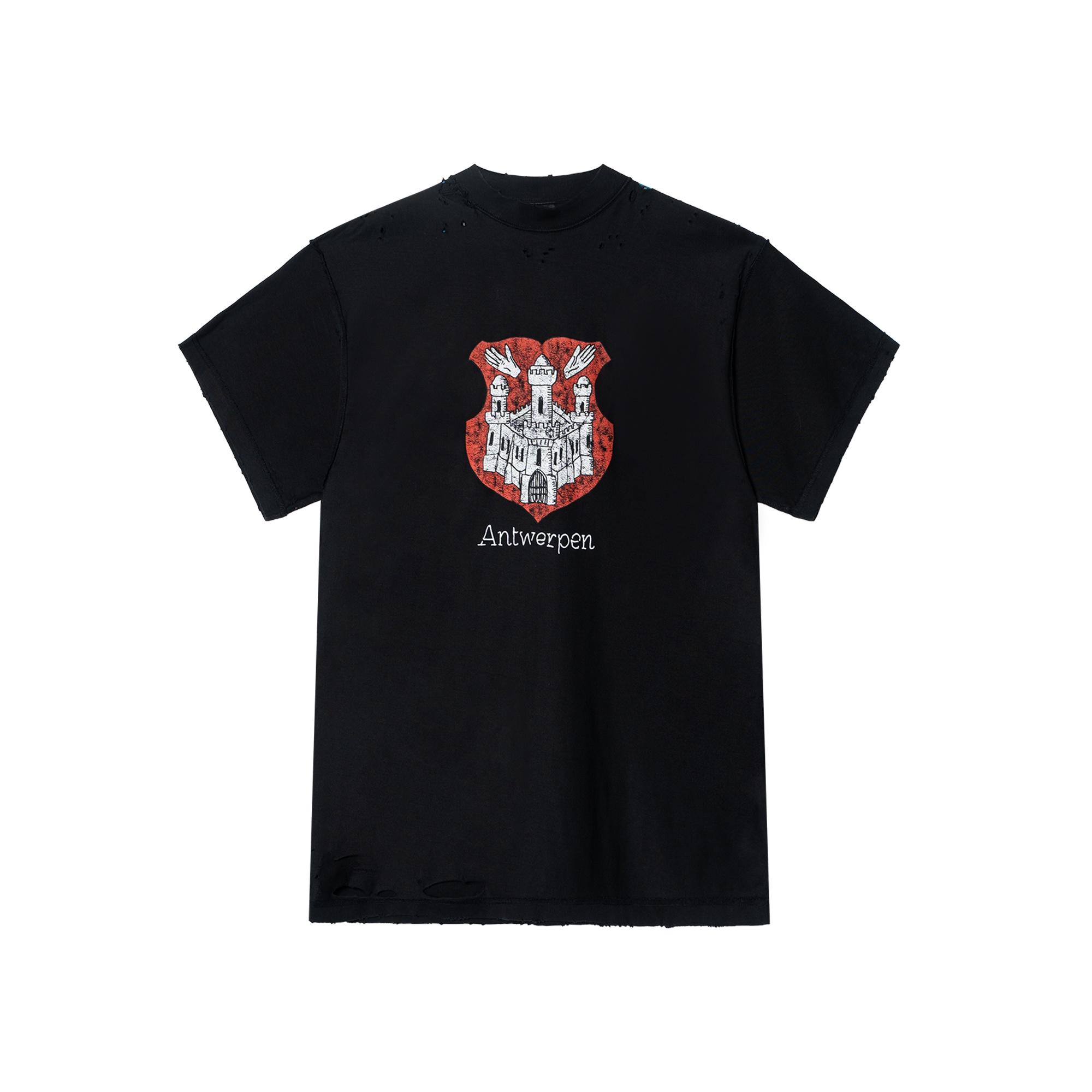 Balenciaga Antwerpen Inside-out T-shirt Oversized `Black`