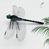 Fake Dragonfly Decoration with Clip Rod Portable Outdoor Camping Gnats Fly Repellent Simulated 3D Dragonfly Model Ornament Kids Educational Toy