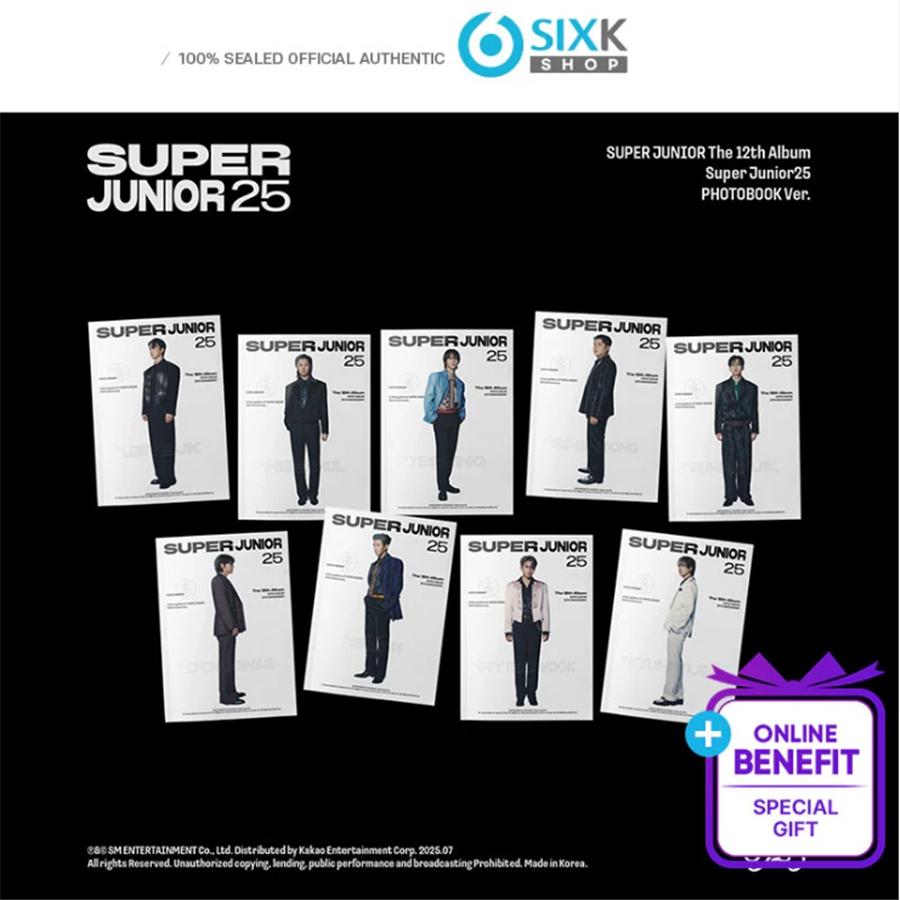 

[Предзаказ] SUPER JUNIOR 12-й Полноформатный Альбом [Super Junior25] Версия с Фотобуком. Стриминговое событие POB YES24 RANDOM