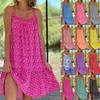 New European and American Floral Strap Large Dress S-5XL