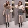 Autumn and Winter Woolen Plaid Skirt Versatile A-line Half Skirt, Hip Hugging Short Skirt for Women