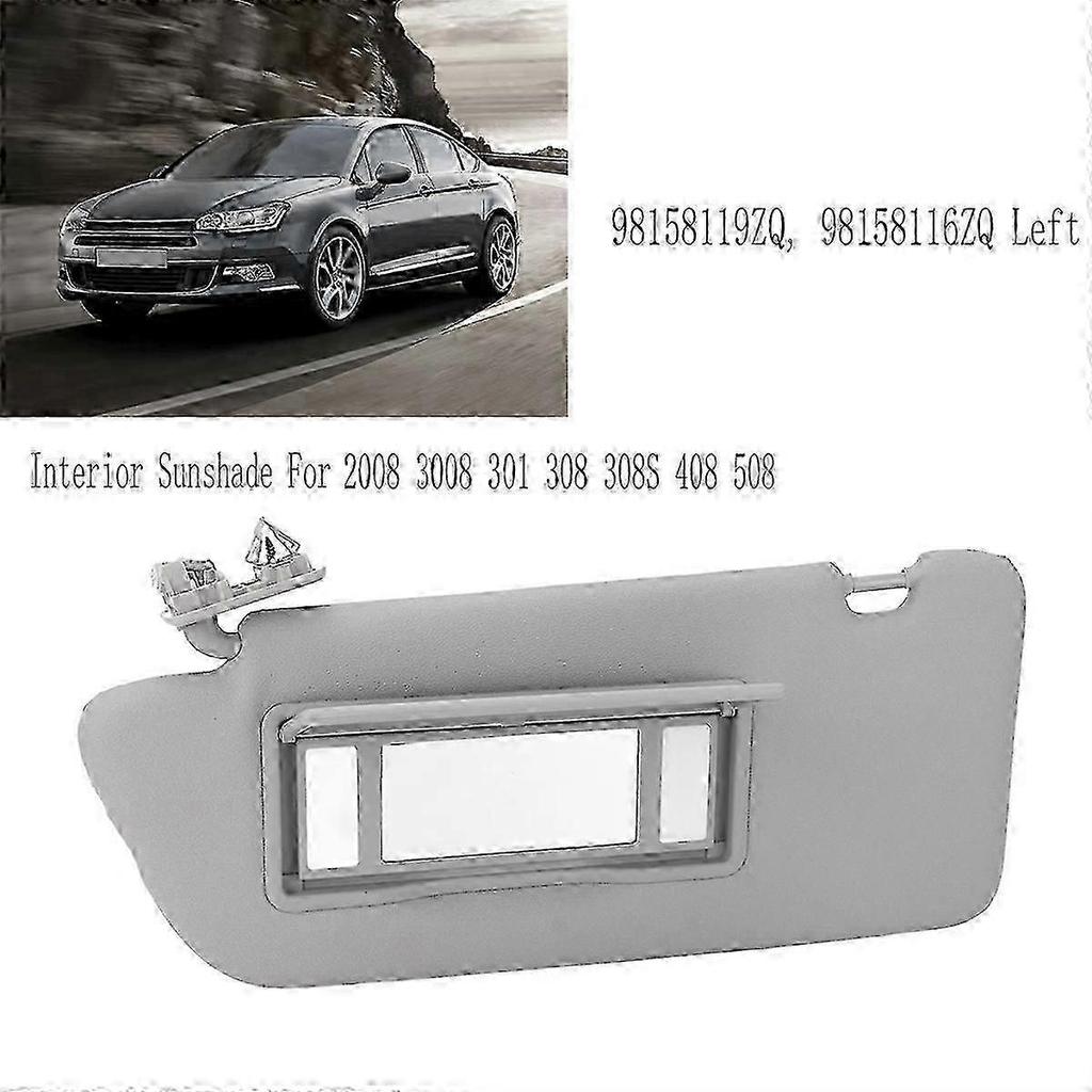 Linke Seite Auto Sonnenblende Innen Sonnenschutz für Peugeot 2008 3008 301 308 Modelle