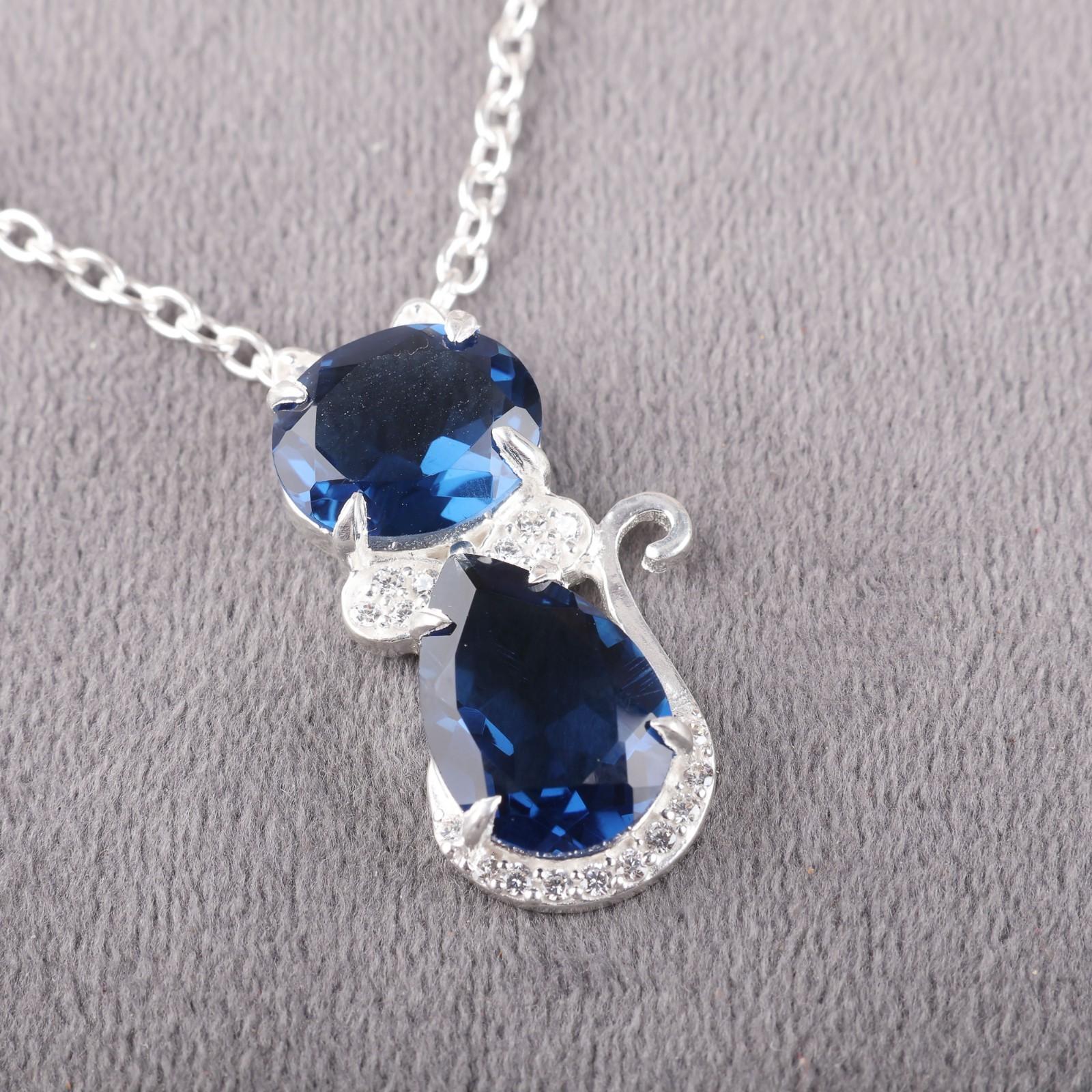 

Редкий Лондонский Голубой Топаз Драгоценный Камень 925 Стерлинговое Серебро Ювелирные Изделия Циркон Подвеска 1.16 CZP-1-17