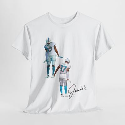 Jaylen Waddle Miami Dolphins Waddle TD Celebration Unisex Heavy Cotton Tee Shirt Unisex T-Shirt